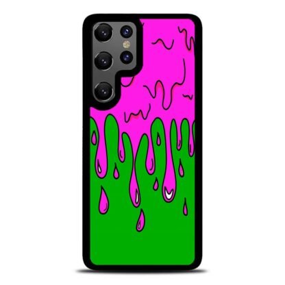 Green Pink Slime Drop Samsung Galaxy S25 / S25 Plus / S25 Ultra Case