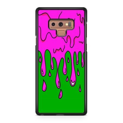 Green Pink Slime Drop Samsung Galaxy Note 9 Case