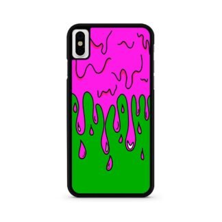 Green Pink Slime Drop iPhone X / XR / XS / XS Max Case