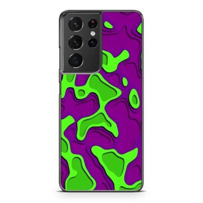 Green Purple Liquid Cover Samsung Galaxy S21 / S21 Plus / S21 Ultra / S21 FE Case