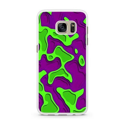 Green Purple Liquid Cover Samsung Galaxy S7 / S7 Edge Case - Image 2