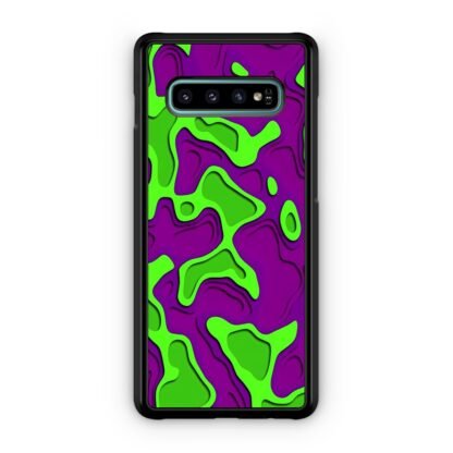 Green Purple Liquid Cover Samsung Galaxy S10 / S10e / S10 Plus / S10 5G Case