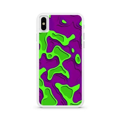 Green Purple Liquid Cover iPhone X / XR / XS / XS Max Case - Image 2