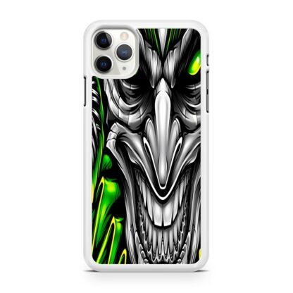 Green Skull Jester iPhone 12 / 12 Pro / 12 Pro Max / 12 Mini Case - Image 2