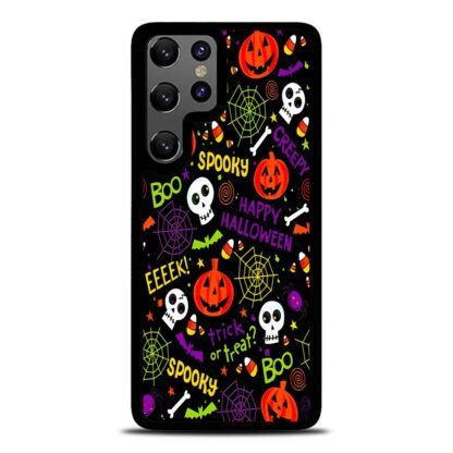 Happy Halloween Doodles Samsung Galaxy S25 / S25 Plus / S25 Ultra Case