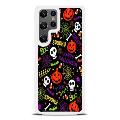 Happy Halloween Doodles Samsung Galaxy S25 / S25 Plus / S25 Ultra Case - Image 2