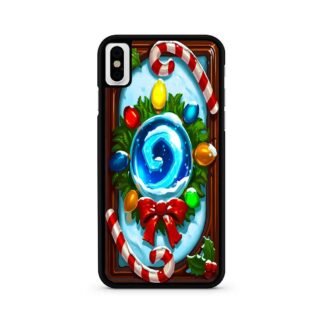 Hearthstone Winter Veil Wreath Cover iPhone X / XR / XS / XS Max Case