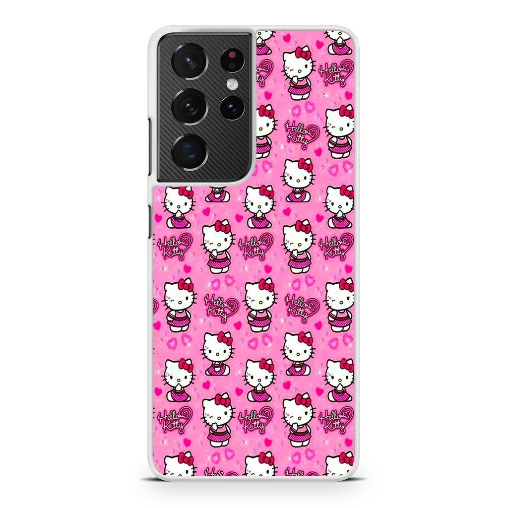 Hello Kitty Pink Love Samsung Galaxy S21 / S21 Plus / S21 Ultra / S21 FE Case - Image 2
