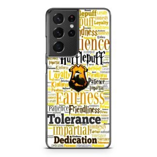 Hufflepuff Quote Logo Samsung Galaxy S21 / S21 Plus / S21 Ultra / S21 FE Case