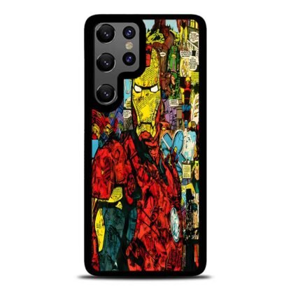 Iron Man Comic Collage Samsung Galaxy S25 / S25 Plus / S25 Ultra Case