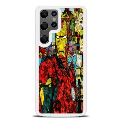 Iron Man Comic Collage Samsung Galaxy S25 / S25 Plus / S25 Ultra Case - Image 2