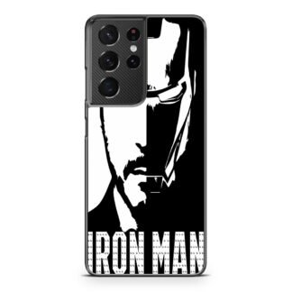 Iron Man Tony Stark Black White Samsung Galaxy S21 / S21 Plus / S21 Ultra / S21 FE Case