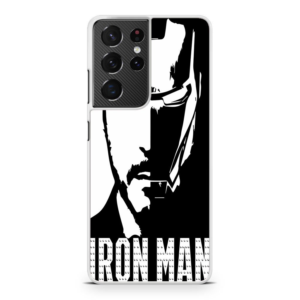 Iron Man Tony Stark Black White Samsung Galaxy S21 / S21 Plus / S21 Ultra / S21 FE Case - Image 2