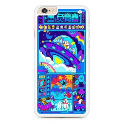 Japan Ufo Blue Cartoon iPhone 6 / 6S / 6 Plus / 6S Plus Case - Image 2