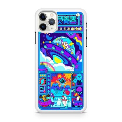 Japan Ufo Blue Cartoon iPhone 12 / 12 Pro / 12 Pro Max / 12 Mini Case - Image 2