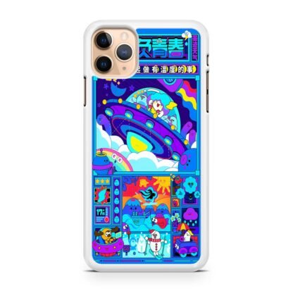 Japan Ufo Blue Cartoon iPhone 13 / 13 Pro / 13 Pro Max / 13 Mini Case - Image 2