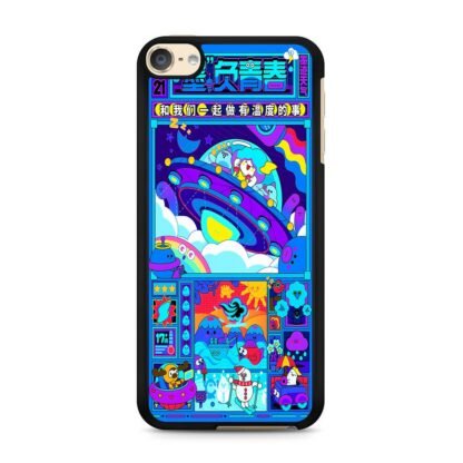 Japan Ufo Blue Cartoon iPod Touch 6 / 7 Case