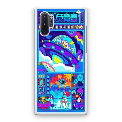 Japan Ufo Blue Cartoon Samsung Galaxy Note 10 / Note 10 Plus Case - Image 2