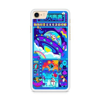 Japan Ufo Blue Cartoon iPhone 7 / 8 / SE 2020 / SE 2022 Case - Image 2