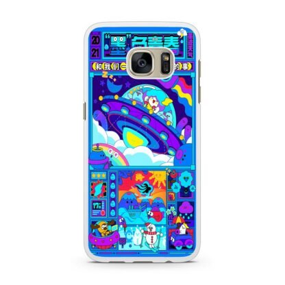 Japan Ufo Blue Cartoon Samsung Galaxy S7 / S7 Edge Case - Image 2