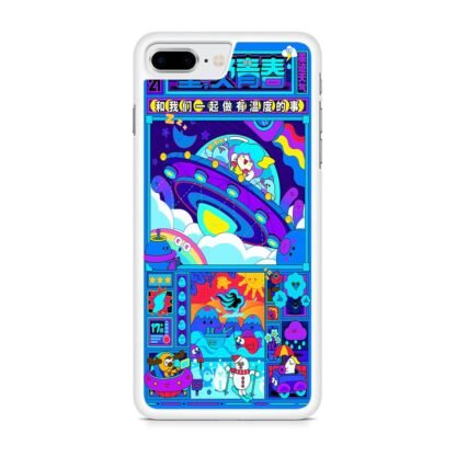 Japan Ufo Blue Cartoon iPhone 7 Plus / 8 Plus Case - Image 2