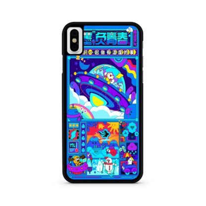 Japan Ufo Blue Cartoon iPhone X / XR / XS / XS Max Case