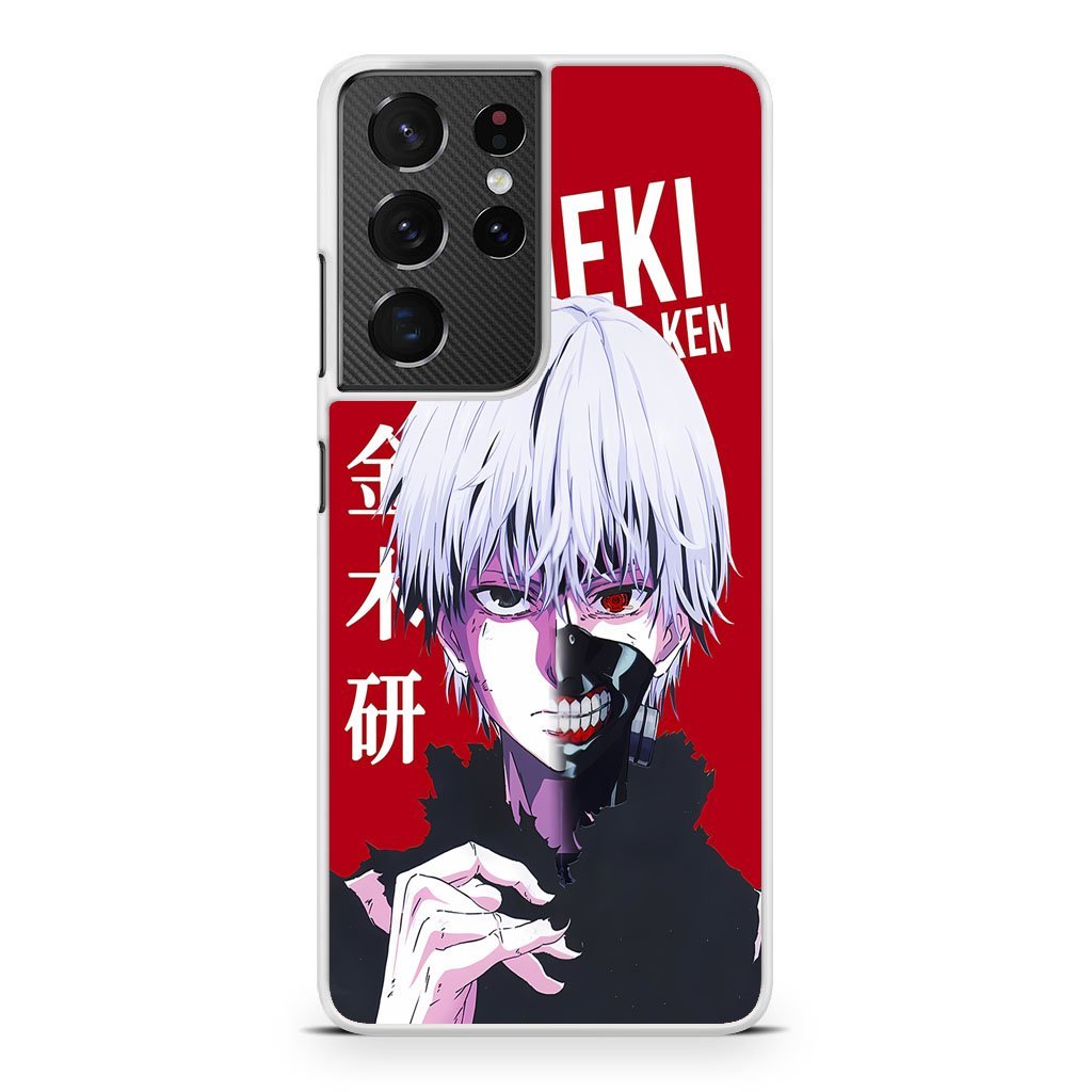 Ken Kaneki Tokyo Ghoul Cover Samsung Galaxy S21 / S21 Plus / S21 Ultra / S21 FE Case - Image 2