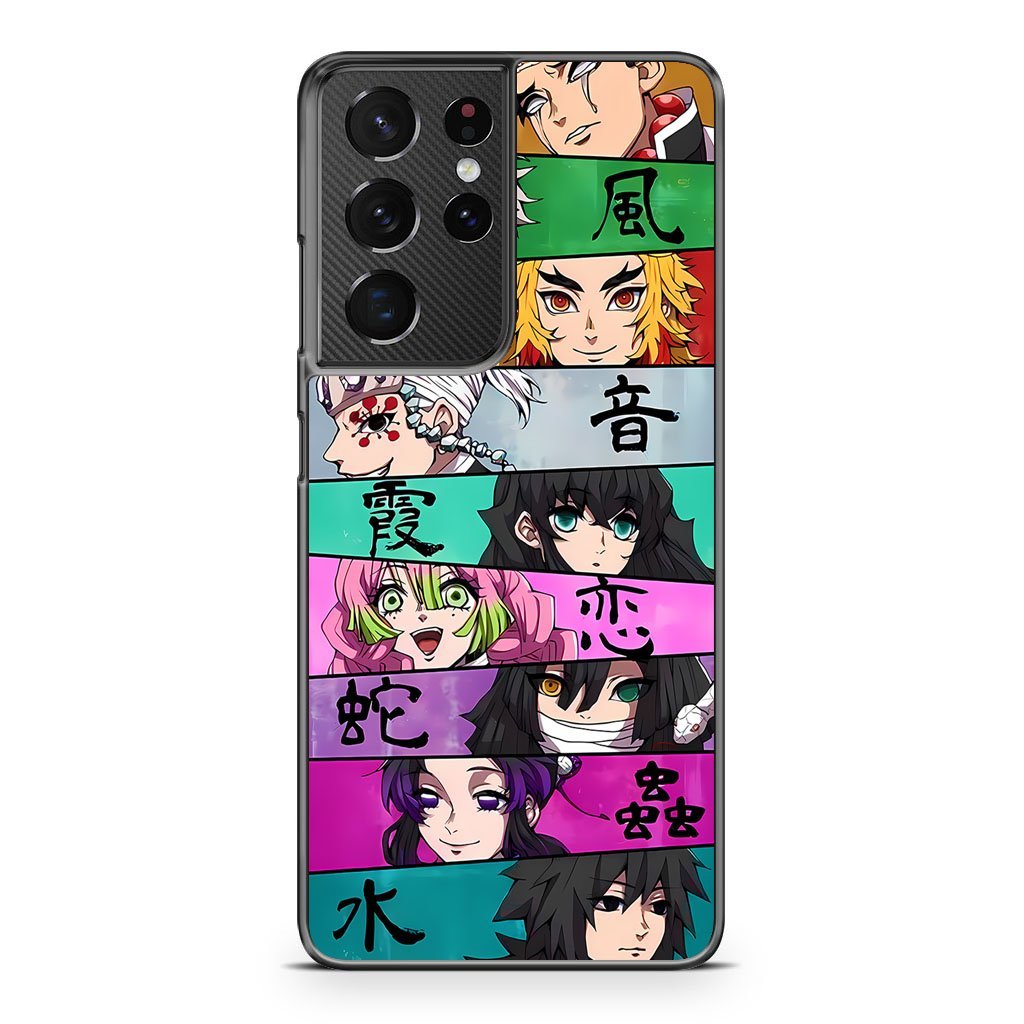 Kimetsu No Yaiba Demon Slayer Hashira Pillars Samsung Galaxy S21 / S21 Plus / S21 Ultra / S21 FE Case