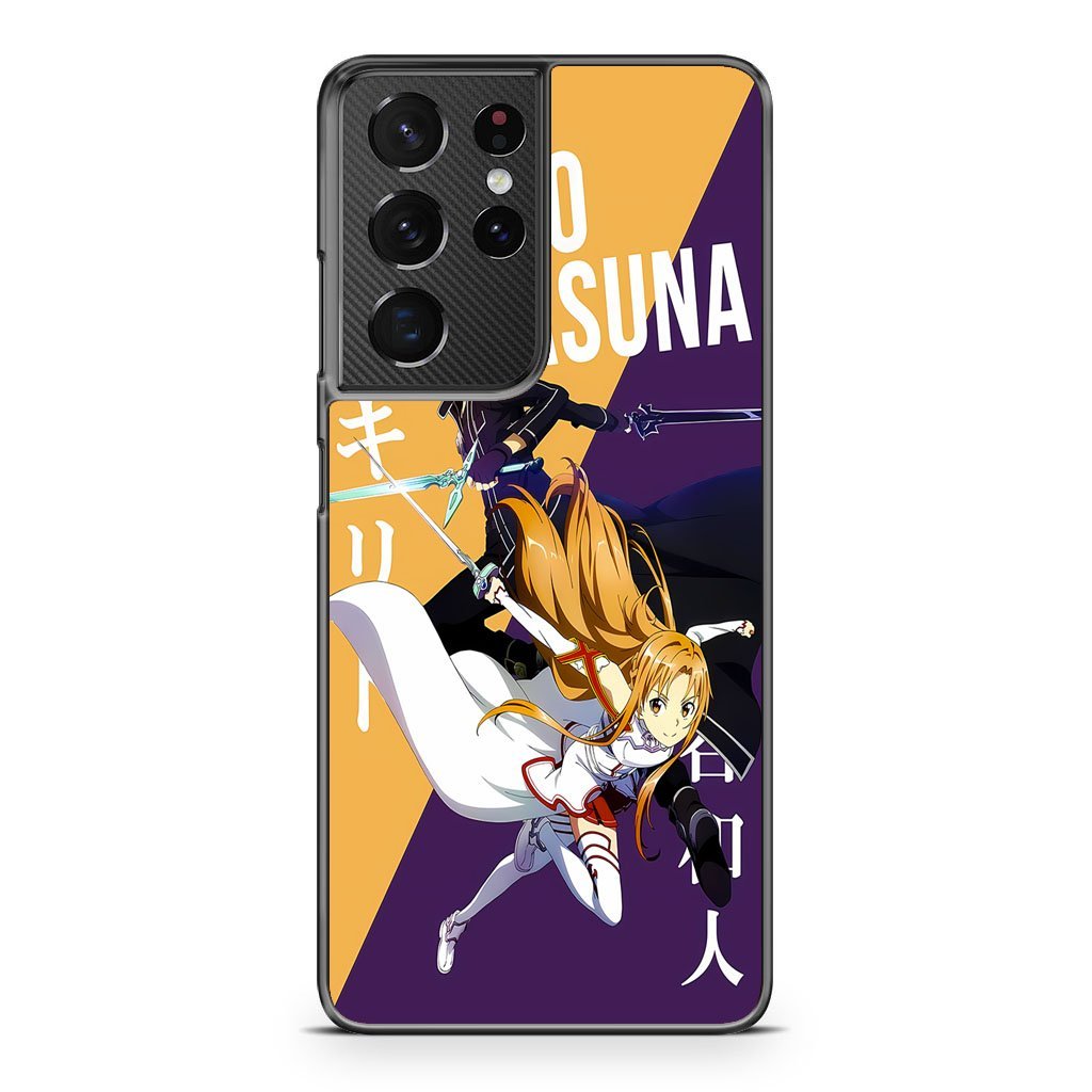 Kirito Asuna Sword Art Online Samsung Galaxy S21 / S21 Plus / S21 Ultra / S21 FE Case