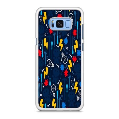 Light Bulb Puzzle Collage Samsung Galaxy S8 / S8 Plus Case - Image 2
