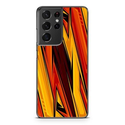 Lightning Red Blitz Pattern Samsung Galaxy S21 / S21 Plus / S21 Ultra / S21 FE Case
