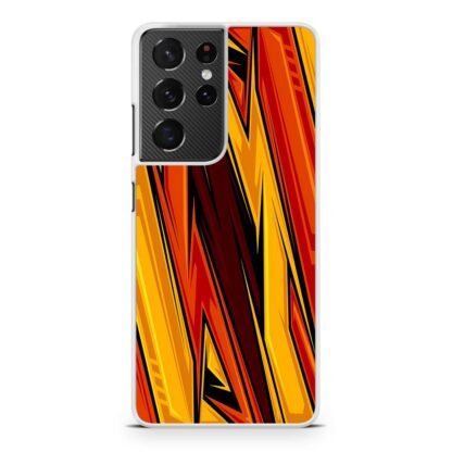 Lightning Red Blitz Pattern Samsung Galaxy S21 / S21 Plus / S21 Ultra / S21 FE Case - Image 2