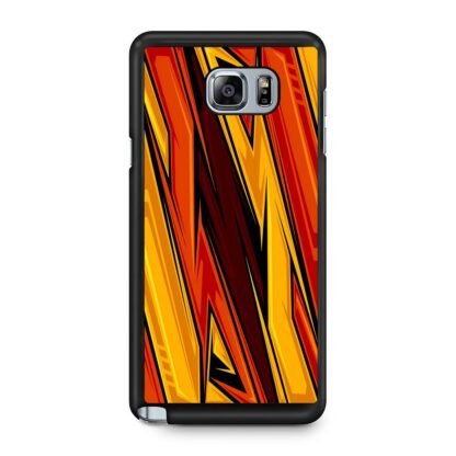 Lightning Red Blitz Pattern Samsung Galaxy Note 5 Case