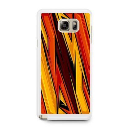 Lightning Red Blitz Pattern Samsung Galaxy Note 5 Case - Image 2