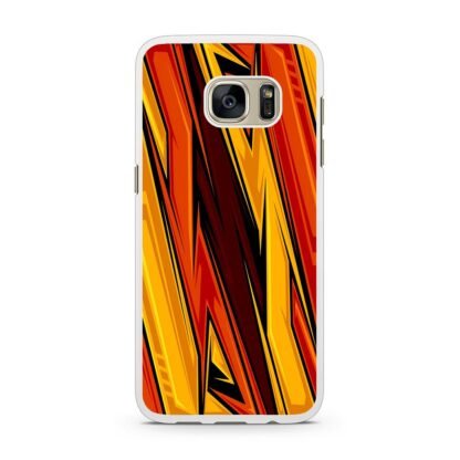 Lightning Red Blitz Pattern Samsung Galaxy S7 / S7 Edge Case - Image 2