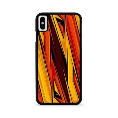 Lightning Red Blitz Pattern iPhone X / XR / XS / XS Max Case