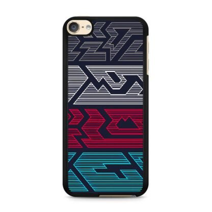 Line Gap Multitone Pattern iPod Touch 6 / 7 Case