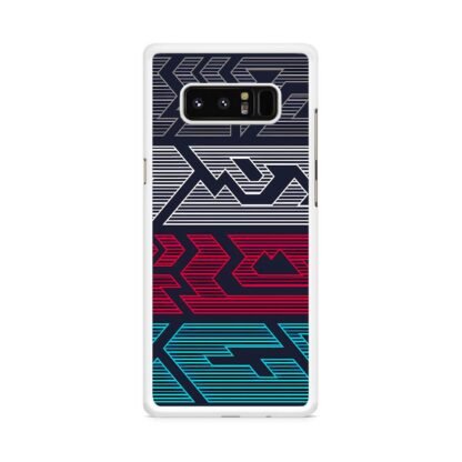 Line Gap Multitone Pattern Samsung Galaxy Note 8 Case - Image 2