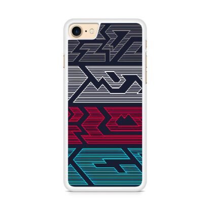 Line Gap Multitone Pattern iPhone 7 / 8 / SE 2020 / SE 2022 Case - Image 2