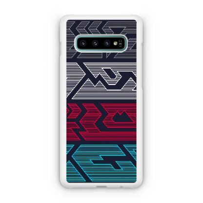 Line Gap Multitone Pattern Samsung Galaxy S10 / S10e / S10 Plus / S10 5G Case - Image 2