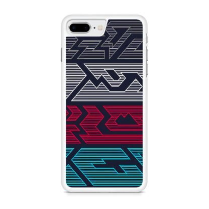 Line Gap Multitone Pattern iPhone 7 Plus / 8 Plus Case - Image 2