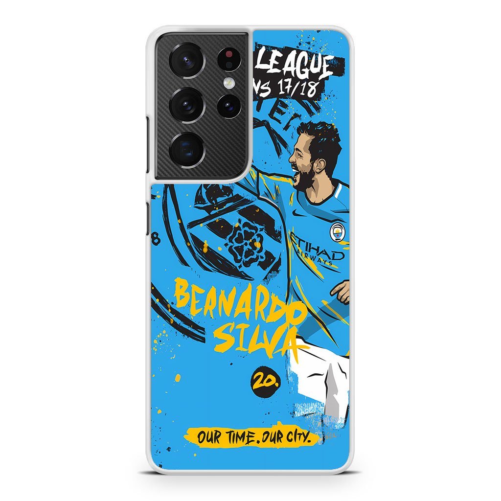 Manchester City FC Bernardo Silva Samsung Galaxy S21 / S21 Plus / S21 Ultra / S21 FE Case - Image 2