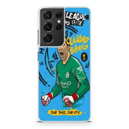 Manchester City FC Claudio Brave Samsung Galaxy S21 / S21 Plus / S21 Ultra / S21 FE Case - Image 2