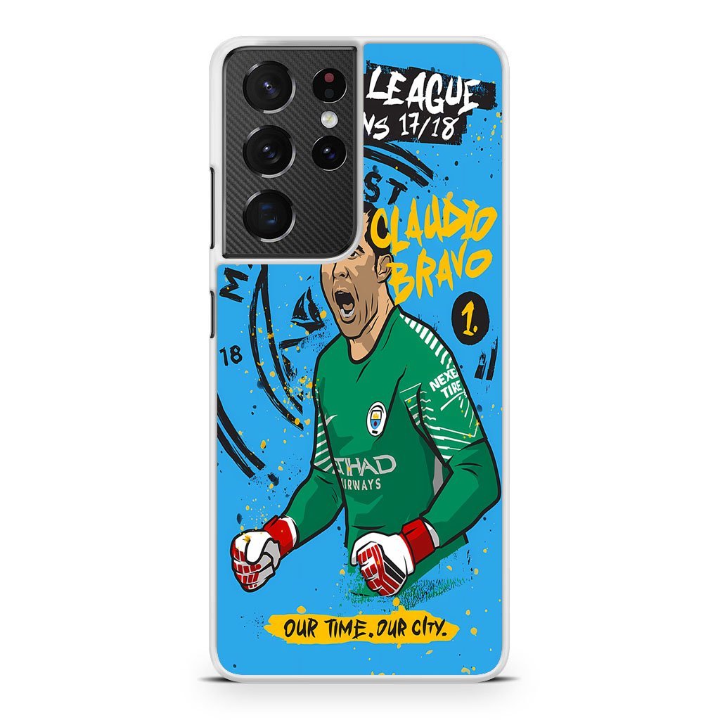 Manchester City FC Claudio Brave Samsung Galaxy S21 / S21 Plus / S21 Ultra / S21 FE Case - Image 2