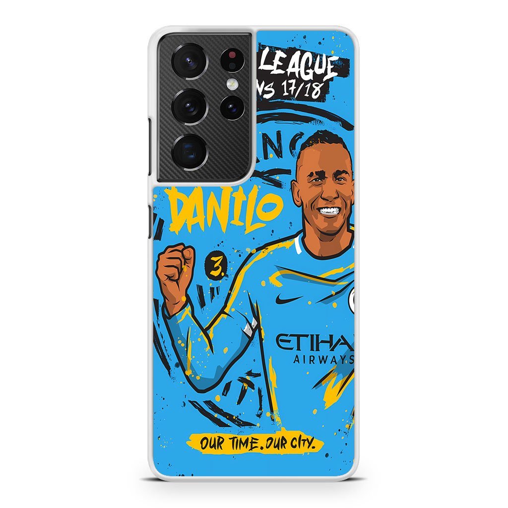 Manchester City FC Danilo Samsung Galaxy S21 / S21 Plus / S21 Ultra / S21 FE Case - Image 2