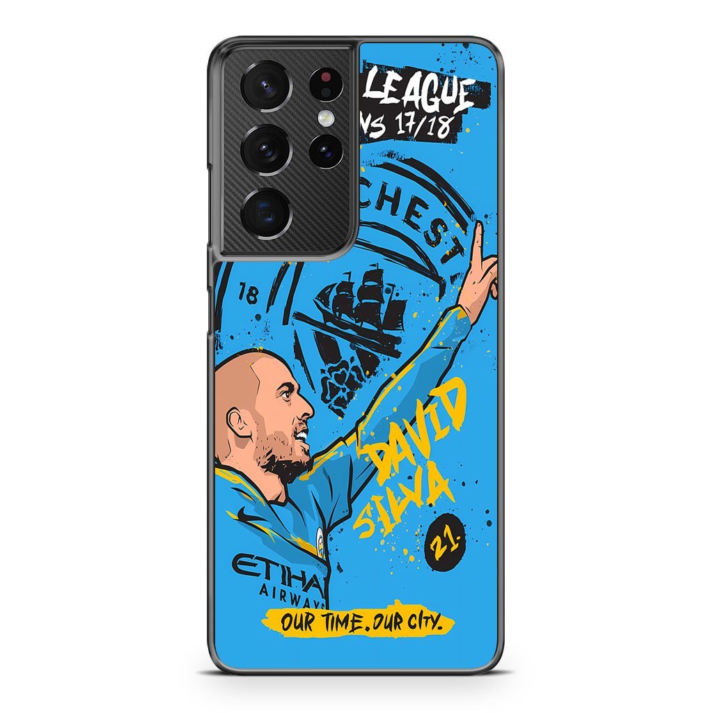 Manchester City FC David Silva Samsung Galaxy S21 / S21 Plus / S21 Ultra / S21 FE Case