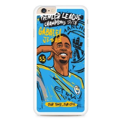 Manchester City FC Gabriel Jesus iPhone 6 / 6S / 6 Plus / 6S Plus Case - Image 2