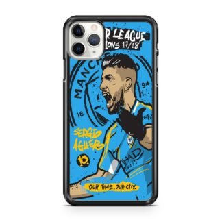 Manchester City FC Sergio Aguero iPhone 12 / 12 Pro / 12 Pro Max / 12 Mini Case