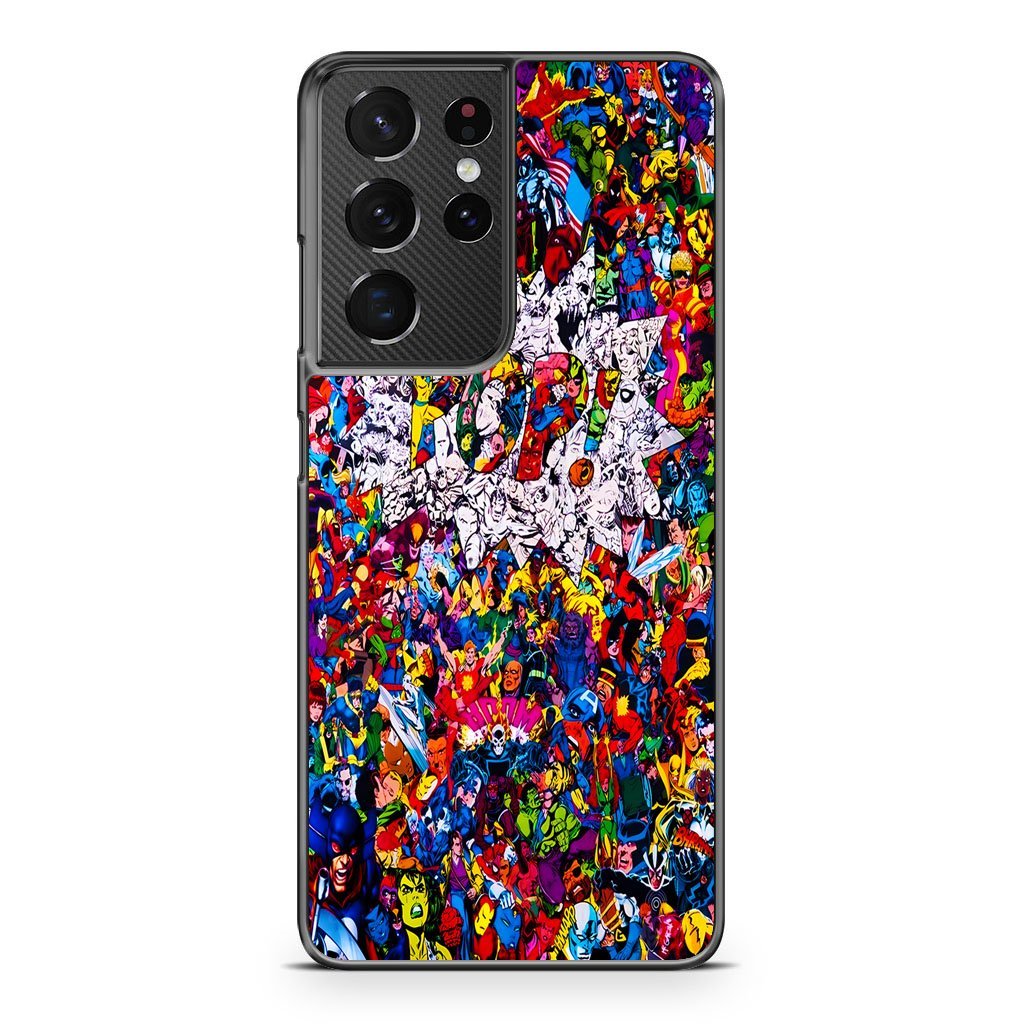 Marvel Pop All Hero Samsung Galaxy S21 / S21 Plus / S21 Ultra / S21 FE Case