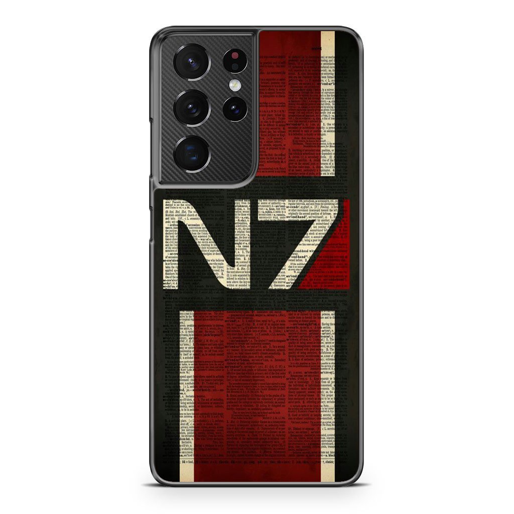 Mass Effect N7 Text Cover Samsung Galaxy S21 / S21 Plus / S21 Ultra / S21 FE Case